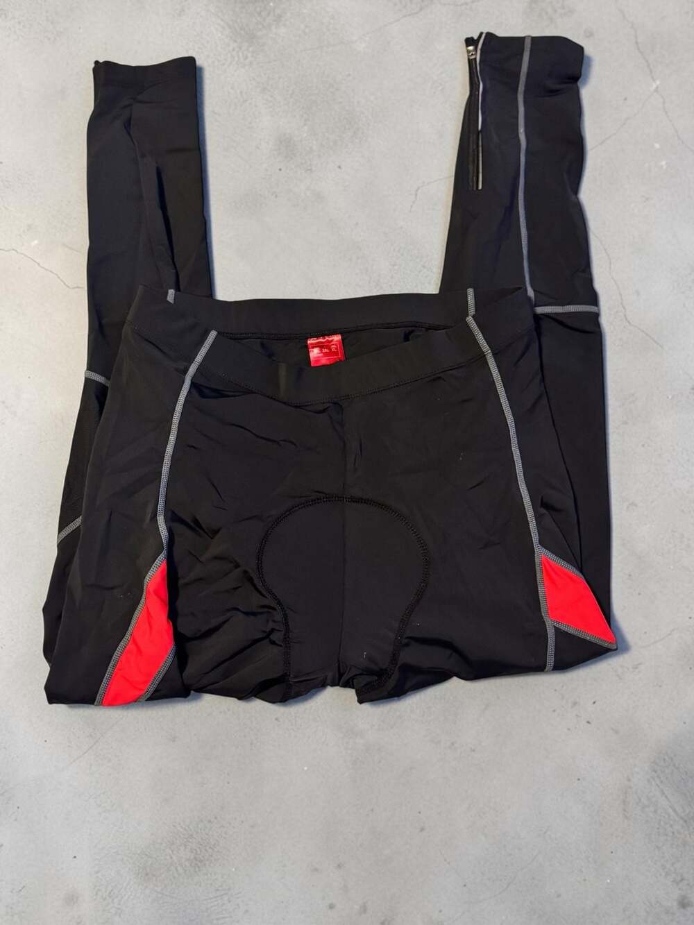 Santic Men's Padded Thermal Cycling Tights with Leg Zippers